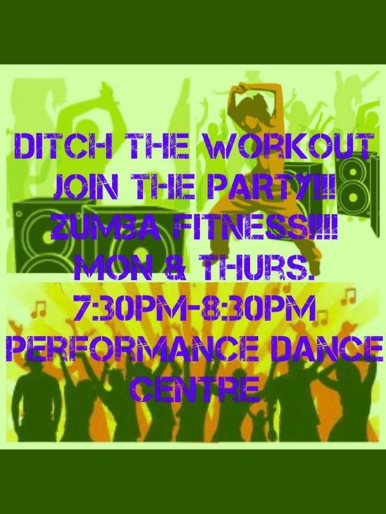 Zumba Fitness Classes at Performance Dance Centre