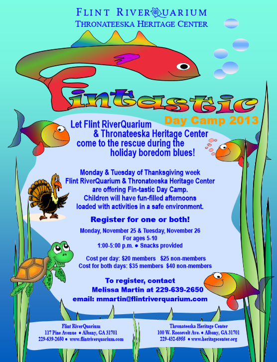 Fintastic Day Camp at Flint River Aquarium (Albany, Ga) - Fintastic