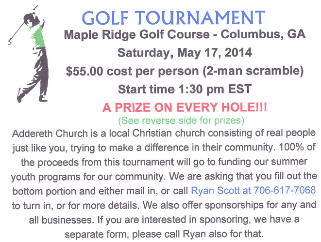 Golf Tournament Fundraiser