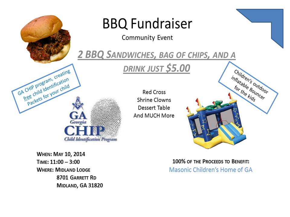 BBQ Fundraiser for the Georgia Masonic Children’s Home